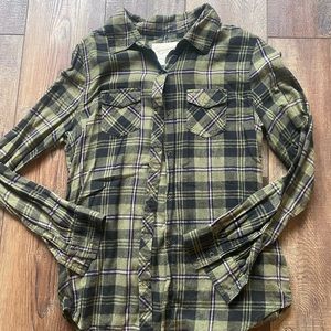 Arizona plaid long sleeve with sequin back